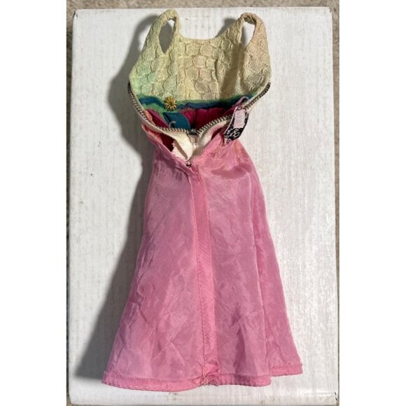 1960's Barbie Gown Fraternity Dance #1638 Lace Bodice Chiffon Skirt Brooch - Picture 10 of 14